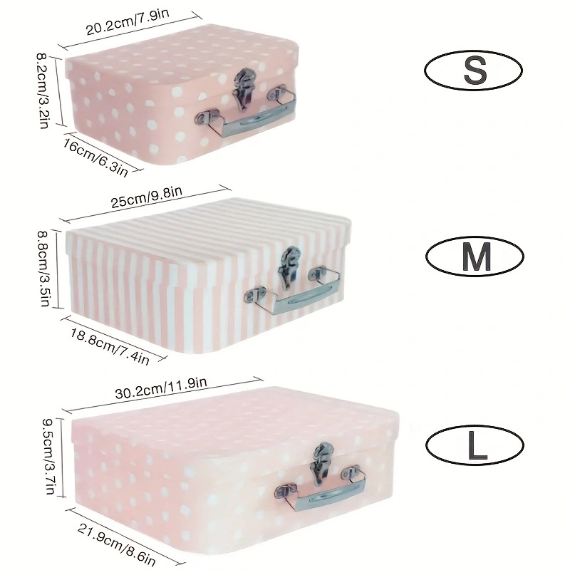 3pcs Vintage Style Cardboard B - Travel Accessories Gift Set ulasan dan harga