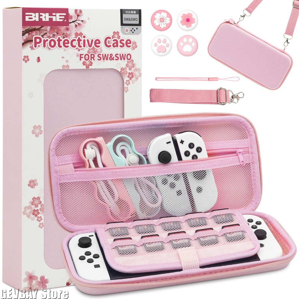 PU  Sakura Pink Shell Portable - Travel Accessories Pink ulasan dan harga