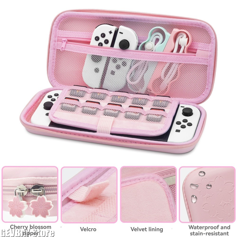 PU  Sakura Pink Shell Portable - Travel Accessories Pink ulasan dan harga